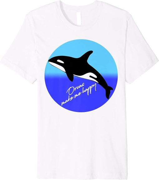 Orca Killer Whale Retro Vintage Graphic Design Premium T-Shirt