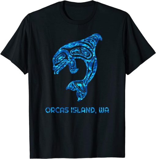 Orcas Island Washington Native American Orca Killer Whale T-Shirt