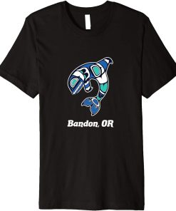 Bandon OR Native American Tribal Orca Killer Whale Premium T-Shirt