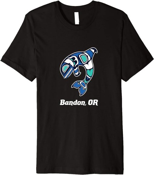 Bandon OR Native American Tribal Orca Killer Whale Premium T-Shirt