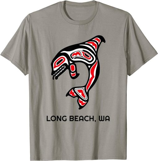 Long Beach, Washington Native American Orca Killer Whales T-Shirt