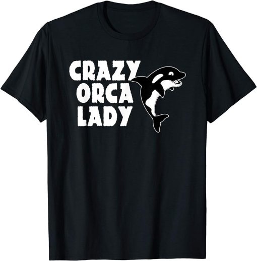 Funny Killer Whale Ladies Design Orcas T-Shirt