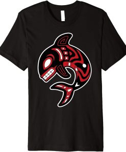 Northwest Coast Orca Native American Totem Killer Whale Premium T-Shirt