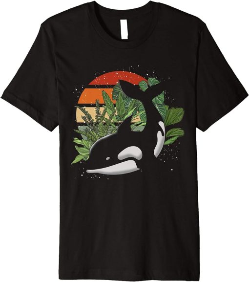 Aquarist Orca Sea Animal Ocean Diver Gift Retro Killer Whale Premium T-Shirt