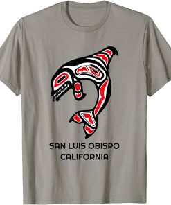 San Luis Obispo CA Native American Indian Orca Kille T-Shirt