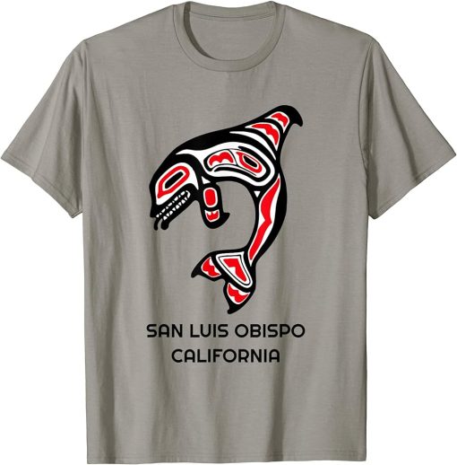 San Luis Obispo CA Native American Indian Orca Kille T-Shirt