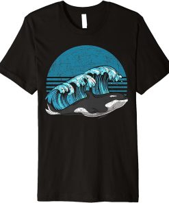 Retro Ocean Animal Killer Whale Orca Premium T-Shirt