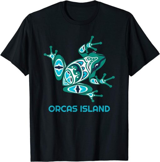 Orcas Island Washington Frog PNW Indian Art Native American T-Shirt