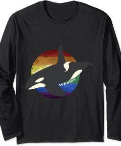 Orca Killer Whale Earth Day Activist Ocean Marine Biologist Long Sleeve T-Shirt